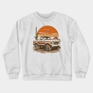 Ford Truck Vintage Highboy Design Desert Crewneck Sweatshirt